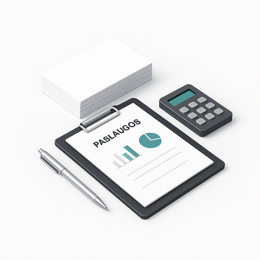 Vienkartinis darbo užmokesčio skaičiavimas už 1 darbuotoją